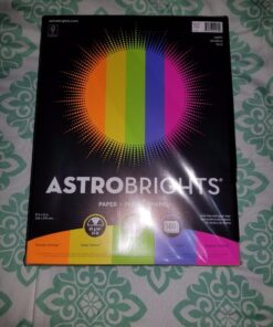 Neenah Astrobrights(R) Bright Color Paper, 8 1/2in. x 11in., 24 Lb, Assorted Colors, Ream Of 500 Sheets, 21289 25 81IA 2gpQgL