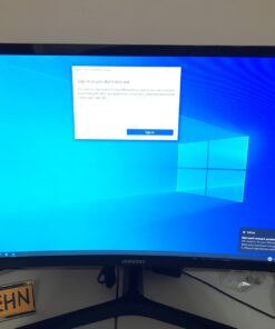 SAMSUNG 23.5” CF396 Curved Computer Monitor, AMD FreeSync for Advanced Gaming, 4ms Response Time, Wide Viewing Angle, Ultra Slim Design, LC24F396FHNXZA, Black 24-Inch DP/HDMI 43 81IAWN89UsL