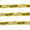 Zombies Caution Yellow Party Tape Roll - 20', 1 Pack - Heavy-Duty Plastic - Ultimate Zombie Apocalypse Decoration For Thrilling Events 7 81IBDc3MWL