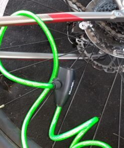 Master Lock 8127TRI Bike Lock Cables with Key, 3 Pack Keyed-Alike, Blue, Green, & Red, 6 ft. Long 31 81IC38G4hFL 3