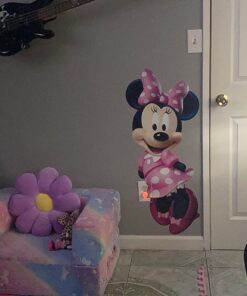 RoomMates RMK2008GM Minnie Bow-Tique Peel and Stick Giant Wall Decal , Pink Bow-Tique Giant 19 81ICAzU8AaL