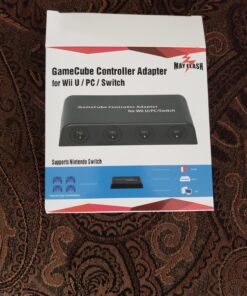 Mayflash GameCube Controller Adapter for Wii U, PC USB and Switch, 4 Port 32 81ICRnMbNbL