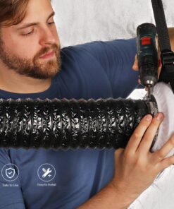 VIVOSUN Stainless Steel Air Ducting Clamps, 4/6/8/12 Inch Adjustable Hose Clamps with Worm Drive for Ducting, Heating, Cooling, Exhaust, and Ventilation (Pack of 2) 2 Pack 12 Inch 14 81ICWgsNRxL