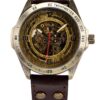 AMPM24 Vintage Bronze Case Automatic Mechanical Skeleton, No Color, Size No Size 32 81ICgTR1LiL
