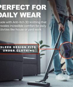 UFlex Athletics Knee Compression Sleeve Support for Women and Men - Knee Brace for Pain Relief, Fitness, Weightlifting, Hiking, Sports Medium Red 32 81ICsaVw27S