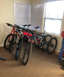 Hromee Bike Floor Parking 1-6 Rack Adjustable Bicycle Storage Organizer Stand for Garage, Silver 44 81ID2WV4eRL