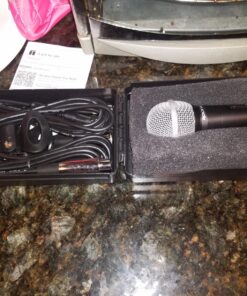 Rockville High-End Metal DJ Handheld Wired Microphone Mic w (2) Cables (RMC-XLR), Black Single 25 81IDjMpr3IL