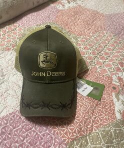 Alternative view of John Deere Farm State Pride Contrast Mesh Back Core Baseball Cap One Size Olive