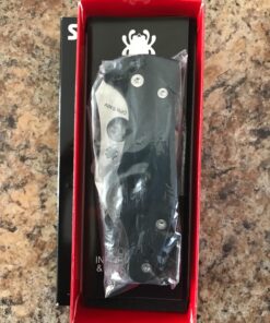 Spyderco Yojimbo 2 Specialty Tactical Knife with 3.2" CPM S30V Steel Black Wharncliffe Blade and Durable Black G-10 Handle - PlainEdge - C85GP2 Steel Blade 58 81IE1fJAsML