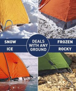 4 Pcs Heavy Duty Tent Pegs 12 inch Galvanized Strong Tent Stakes Sharp Tent Pegs Steel Stakes for Outdoor Camping Canopy Tarp Sand Ground Mountains Garden Wedding and Christmas Decorations 8 Silver 12 81IELkFRQ0L