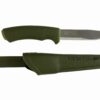 Morakniv Bushcraft Forest Sandvik Stainless Steel Fixed-Blade Bushcraft Knife with Sheath, Forest Green, 4.3 Inch