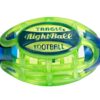 Tangle NightBall Glow in the Dark Light Up LED Football, Green with Blue