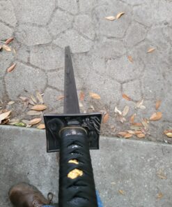 Onikiri F-585 1045 Black Carbon Steel Scabbard Ninja Sword, 41.5" 11 81IH82ATPGL