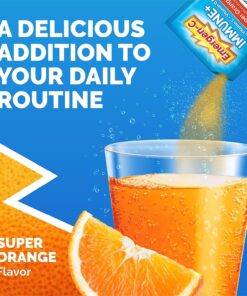 Emergen-C Immune+ Triple Action Immune Support Powder, BetaVia (R), 1000mg Vitamin C, B Vitamins, Vitamin D and Antioxidants, Super Orange – 30 Count 0.33 Ounce (Pack of 30) 25 81IIiZ7xZSL