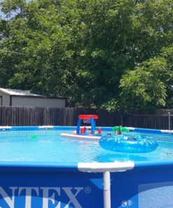 Intex 15ft X 48in Metal Frame Pool Set with Filter Pump, Ladder, Ground Cloth & Pool Cover 15-Feet by 48-inch 35 81IJDUBaZ0L