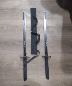 KCCEDGE BEST CUTLERY SOURCE 2PC Combo Full Tang 28in Tanto Ninja Katana Twin Sword Machete w/Nylon Sheath + Black Chinese Engraved on Blade Edition 27 81IJPB4oVnL