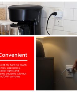 UltraPro Grounded Power Switch, 4 Pack, Outlet Extender, 3 Prong, Easy to Install, for Indoor Lights and Small Appliances, Energy Efficient Adapter, Space Saving Design, UL Listed, White, 46844 13 81IJvYvnLL 1