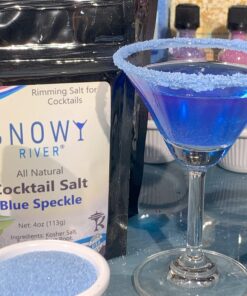 Snowy River Blue Cocktail Salt - Naturally Colored Margarita Salt, Margarita Rimmer, Beverage Rimmer, Cocktail Rimming Salt, Decorative Salt, Kosher (4oz Bag) 4oz Bag 8 81IK aiYU5L