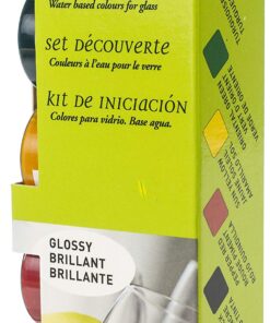 Alternative view of Pebeo Vitrea 160, Discovery Set of 6 Assorted Glossy Glass Paint Colors, 20 ml Bottles Discovery - Glossy
