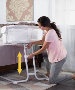 HALO BassiNest Glide Sleeper, Bedside Bassinet, Adjustable, Mosaic Glide Mosaic - Adjustable 27 81ILJokZTPL