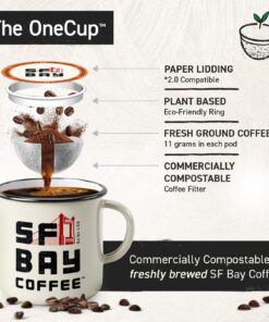San Francisco Bay Compostable Coffee Pods - Organic Rainforest Blend (120 Ct) K Cup Compatible including Keurig 2.0, Medium Dark Roast 120 Count (Pack of 1) 22 81ILKveH9GL 1