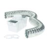 Deflecto Dryer Lint Trap Kit, Indoor Venting with Supurr-Flex Flexible Metallic Duct, Includes Clamps (LTF) 39 81INAJ9 XxL
