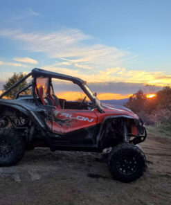 Chupacabra Offroad UTV Side Mirror Kit (2 Pack) Fits 1.6"- 2" Round Roll Cage Bar, Side UTV Mirrors w/Break Away & Adjustable Design - High Impact Shatter Proof Tempered Glass (Driver/Passenger Side) 56 81INy4qUyiL