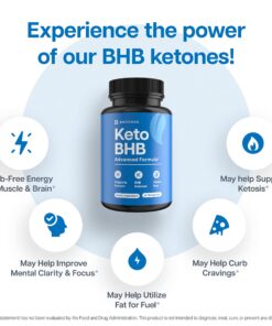 Keto BHB Exogenous Ketones for Men & Women - Keto Supplements for Mental Clarity & Focus - Keto Burn - Keto Fat Burner - Keto Pills Carb-Free Energy for Muscle - Key to Keto Diet - Ketosis Support 31 81IO6To88VL