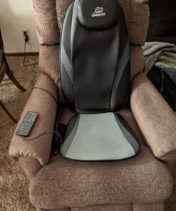 Snailax Shiatsu Massage Cushion with Heat Massage Chair Pad Kneading Back Massager for Home Office Seat use Black SL-256 32 81IOj9qU6OL