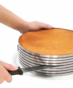 Zenker Stainless Steel Layer Cake Slicing Kit with 12" Serrated Knife, 3-Piece 8 81IP7Zbs uL