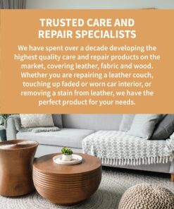 The Original Leather Recoloring Balm by Furniture Clinic - 16 Color Options - Leather Repair Kit for Furniture - Restore Couches, Car Seats, Clothing - Non-Toxic Leather Repair Cream (Dark Grey) Dark Grey 29 81IQSQcLgL 4