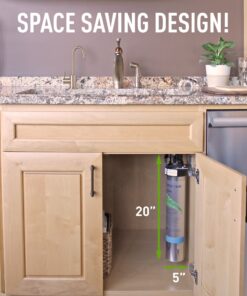 Pentair Everpure H-104 Quick-Change Filter Cartridge, EV961211, For Use in Everpure H-104 Drinking Water System, 1,000 Gallon Capacity, 0.5 Micron 20 81IQpux4 CL