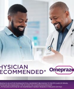 GoodSense Omeprazole Delayed Release Tablets 20 mg, Stomach Acid Reducer for Frequent Heartburn Treatment,Brown 42 Count 21 81IRhg7aziL