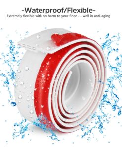 BAINING Door Draft Stopper Door Sweep for Exterior/Interior Doors, Weatherproofing Door Seal Strip Under Door Draft Blocker Seal, Soundproof Door Bottom Weather Stripping, 2" W x 39" L, White 28 81ISUOM0ZQL