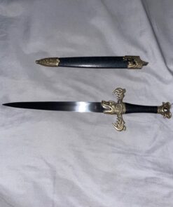 13.5" KING ARTHUR MEDIEVAL Historical SHORT SWORD DAGGER Knife Scabbard + SHEATH 30 81ISvA0F 5L