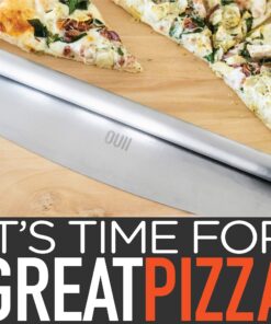 OUII Pizza Peel Aluminum Metal Pizza Paddle - 12 x 14 inch. Pizza Cutter Rocker 14'' Blade Pizza Spatula for Pizza Stone, Pizza Oven Accessories. Pastry, Dough, Bread Peel and Rocker Knife Pizza Tools 12" X 14" NON-PERFORATED 28 81ITmjJGuvL
