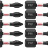 BOSCH ITPH1105 5-Pack 1 In. Phillips #1 Impact Tough Screwdriving Insert Bits 1 In. 3 81ITq08jVfL