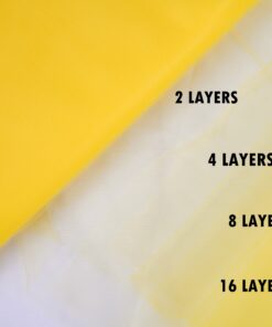 Craft And Party, Yellow Fabric Tulle Roll 54 Inch by 40 Yards (120 ft) Fabric Tulle Bolt for DIY Tutu Skirt, Wedding and Decoration (Yellow) 54" x 40 yards 13 81ITuPD LL