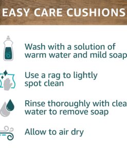 Quality Outdoor Living 29-BG23SB All-Weather Patio Chair Deep Seat and Back Cushion, 23x26, Beige 19 81IV10tdgL