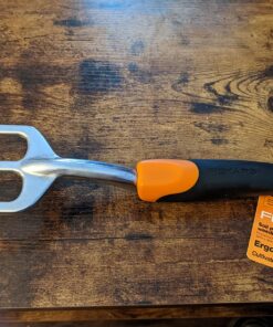Fiskars Ergo Cultivator - Heavy Duty Gardening Hand Tool with Hang Hole - Lawn and Yard Tools - Black/Orange 21 81IV2 v6OeL