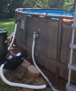 GAME 4560 40mm Hose to 1 1/2 Inch Inlet/Outlet, Adapter Conversion Kit (For Intex & Bestway Pools), 2 Count (Pack of 1) ,Grey 35 81IVEVVOHCL