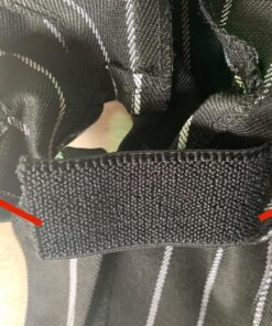 KNG Tie Back Chef Hat – Adjustable Chef Cap for Men or Women One Size Black With White 14 81IWSuva EL