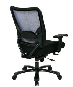 Space Seating 75 Series Air Grid Big and Tall Deluxe Ergonomic Office Chair with Thick Padded Seat and 400 lb. Limit, Black Double Air Grid 28 81IXIWqO1kL