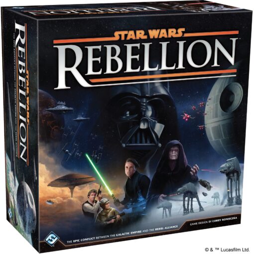 Star Wars Rebellion Board Game | Strategy Game for Adults and Teens | Ages 14+ | 2-4 Players | Average Playtime 3-4 Hours | Made by Fantasy Flight Games