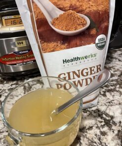 Healthworks Ginger Powder (16 Ounces / 1 Pound) | Ground | Raw | All-Natural & Certified Organic | Keto, Vegan | Great with Coffee, Tea & Juices | Superfood/Spice 16 Ounce (Pack of 1) 19 81IaVFnKJgL