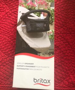 Britax Stroller Organizer with Insulated Cup Holders | Large Center Compartment with Magnetic Closure + 3 Outer Pockets + Folds with Stroller, No Removal Needed Black 39 81Iaq9Yy9jL