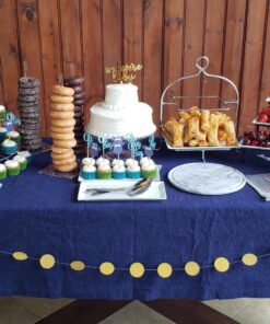 Darice Victoria Lynn Clear, 5 Piece Set with Two 10” and Three 15 Display Treats at Weddings, Showers and Other Ev Acrylic Donut Stands 27 81IbITDdZkL