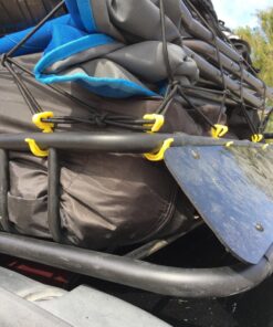 Grizzly Gear Automotive Large Bungee Cargo Net w 16 Durable Hooks - 7" Mesh Elastic Stretches to 7.5' x 5' - Compatible w All Pickup Truck Beds & Trailers - Heavy Duty, Weatherproof -Storage Made Easy Black 32 81IbkGl8DmL