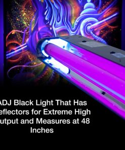 American DJ 48" Black light tube and fixture 48 inch 17 81Ic6tRH19L