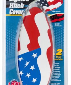 Alternative view of Reese Towpower 86524 Hitch Cover (US Flag Lighted Chrome Finish)